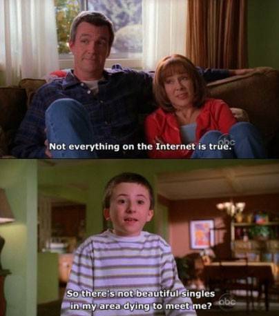 Not everything on the Internet is true