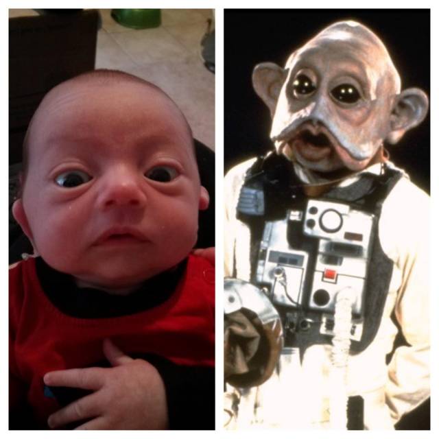 Buddy sent me a pic of his newborn son, I couldn't help myself...