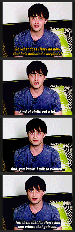 So what does Harry do now that he's defeated everybody?