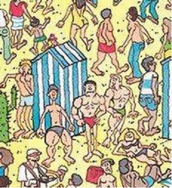 Was trying to find Waldo, when I found a guy that never misses leg day.
