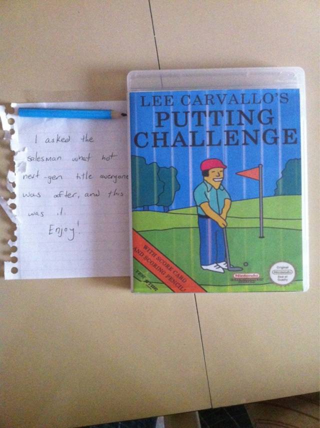 Asked my friend to buy me GTAV for my birthday. He sent this...Scoring pencil was in the case.