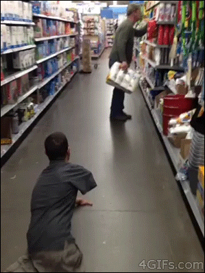 Limbless guy does zombie prank