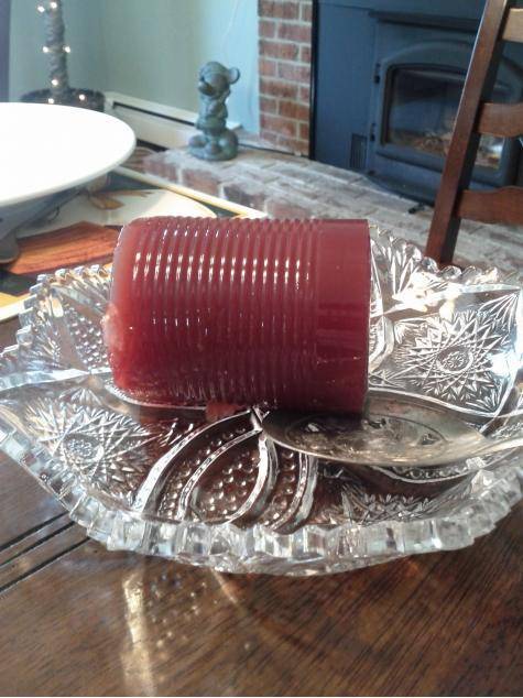 How I like my cranberry sauce.