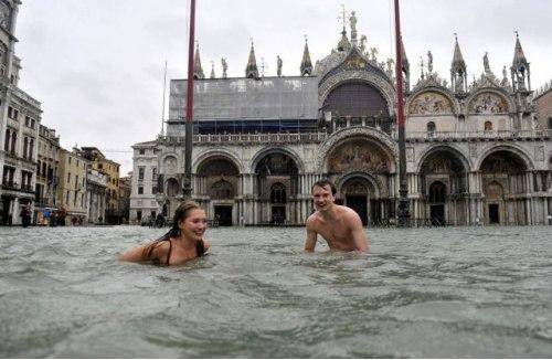 swimming near the castle