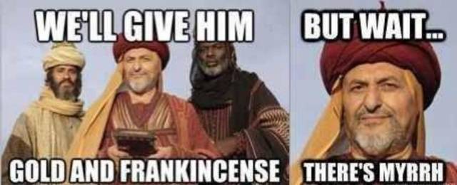 We'll give him gold...