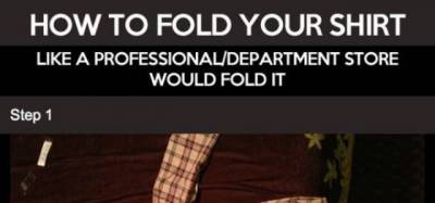 How to Fold Your Shirt Like a Professional