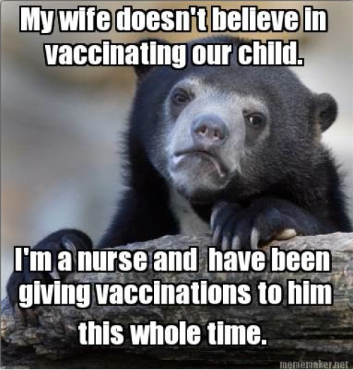 My wife threatened to divorce me if I ever did this but I do it anyway for the safety of our child.