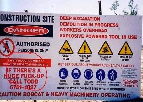 If there's a HUGE f*ck up, Call Todd