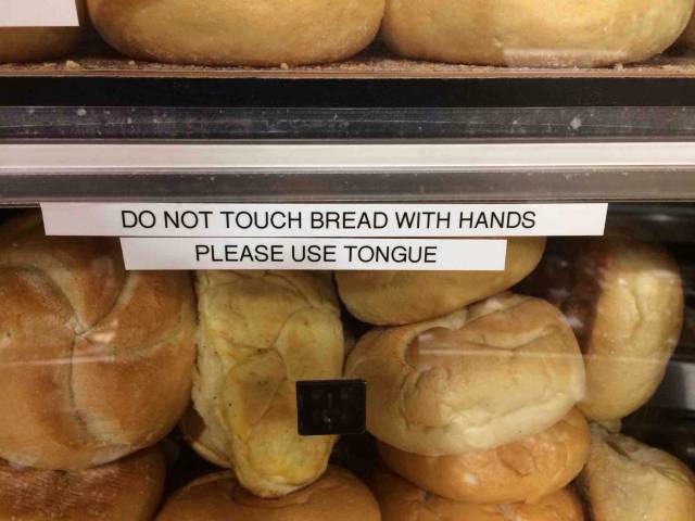 In the bread aisle...
