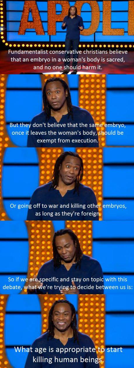 Reginald Hunter on Fundamentalist Conservative Christians
