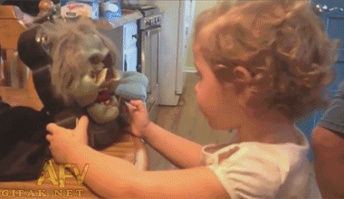 This little girl just loved it