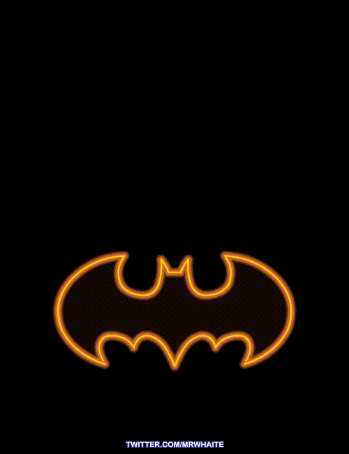 What if the Batman Movie poster was a neon sign