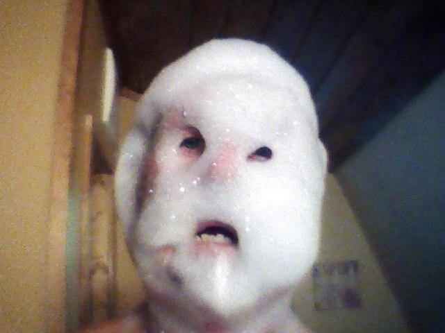 A friend's dad learned how to take selfies and sent this to her. He's 65.