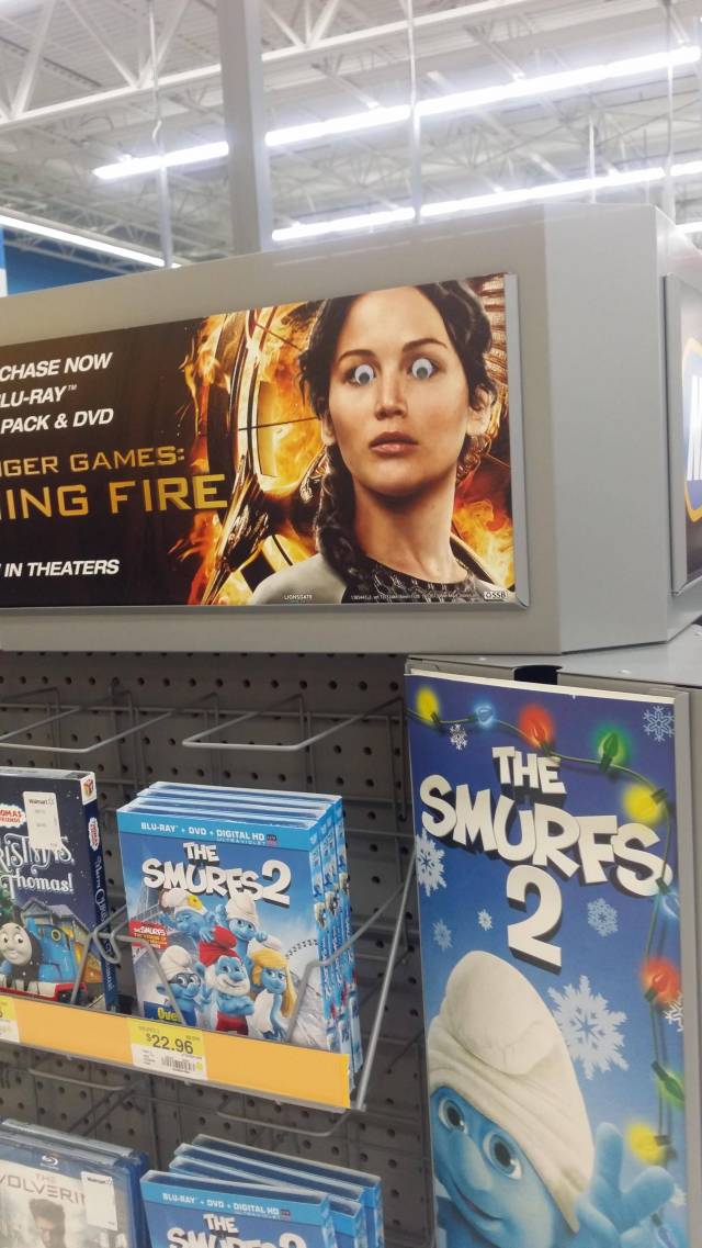 At Walmart when suddenly...