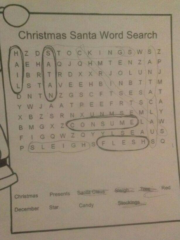 Christmas word search