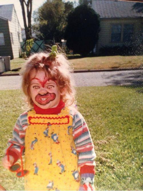 Apparently my wife was a nightmare for Halloween when she was a kid.