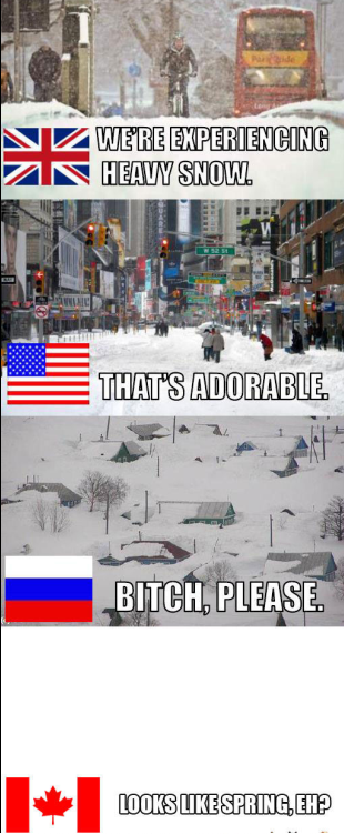 Heavy snow in the eyes of the beholder.