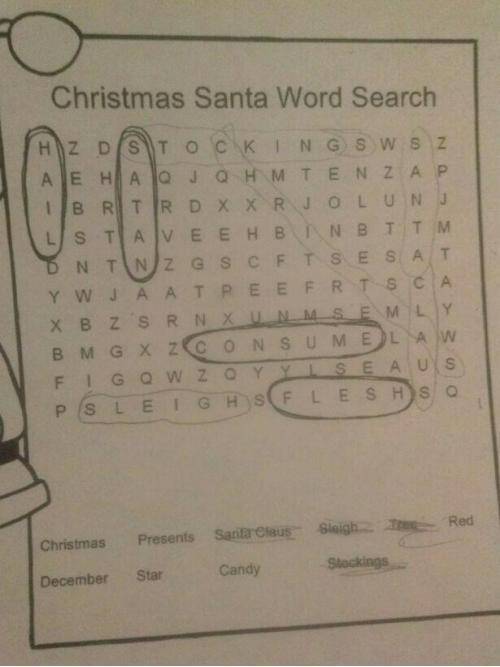 christmas word search