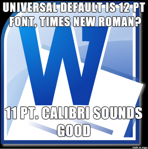 Scumbag Microsoft Word