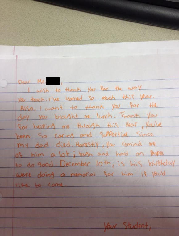 A friend of mine just started teaching high school this semester.