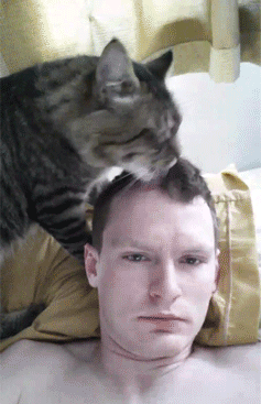 My hair stylist likes to wake me up with a little tongue action