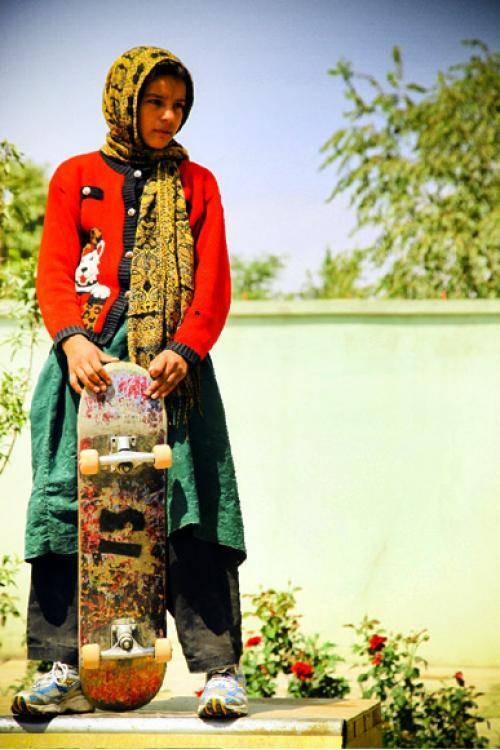 Skater girl in Afghanistan