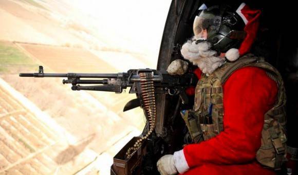 When santa needs to decompress he does this