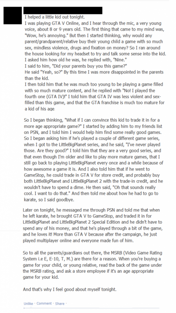 One of my friends has a good story and a great message that more parents need to see.