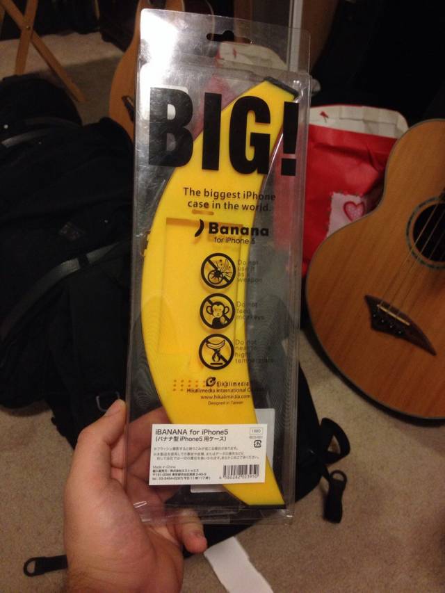 I asked my friend that was visiting Japan to bring me back the most impractical iPhone case he could find and I would use it. Oh dear god he delivered.