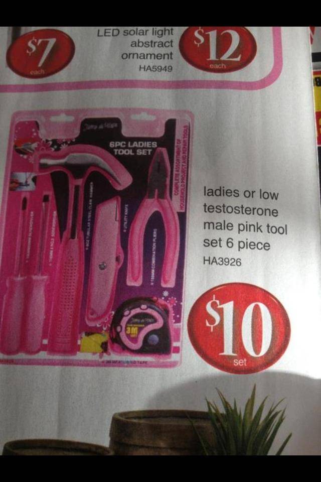Lady or low testosterone male toolkit