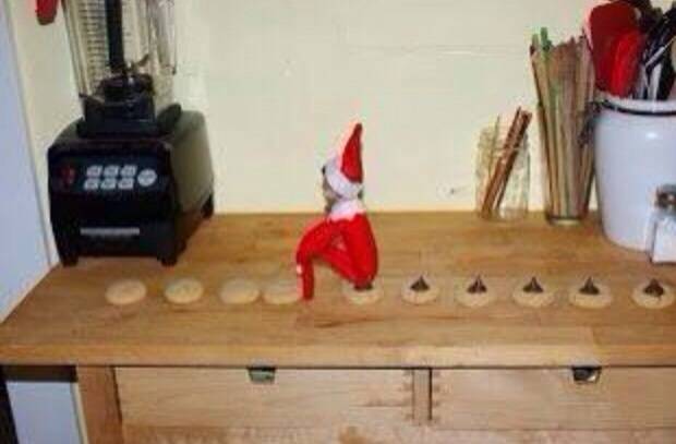 So sick of seeing elf on the shelf on my Facebook feed, until my buddy posted this.