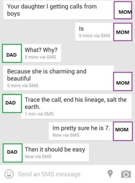 Overprotective dad, Game of Thrones style?