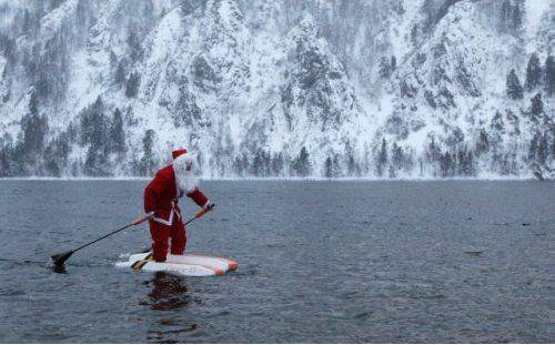 Santa in the North Pole