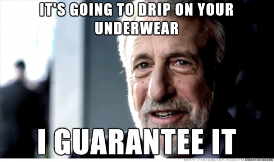 Males can relate to this. No matter how much you shake it...