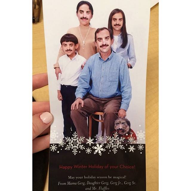 My friend Greg (Gerg) thought he was sending us holiday cheer. Instead, we received nightmares.