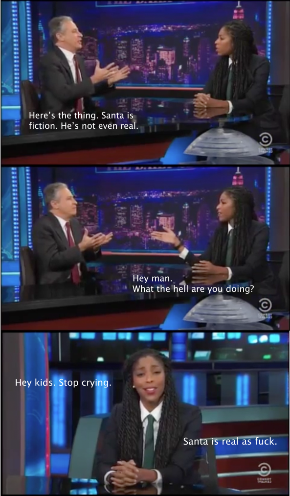 The Daily Show always knows how to speak to it's younger audience.