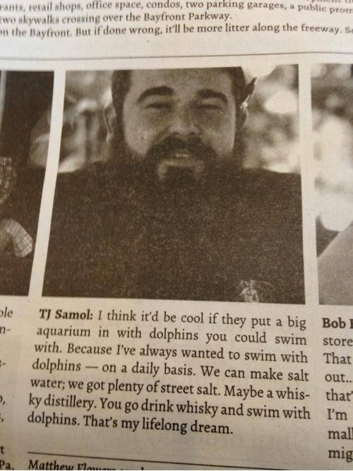 Idea in the newspaper for A new Bayfront park in Erie, PA. Count me in.
