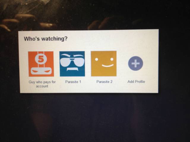 My brother changed our names on his netflix account...