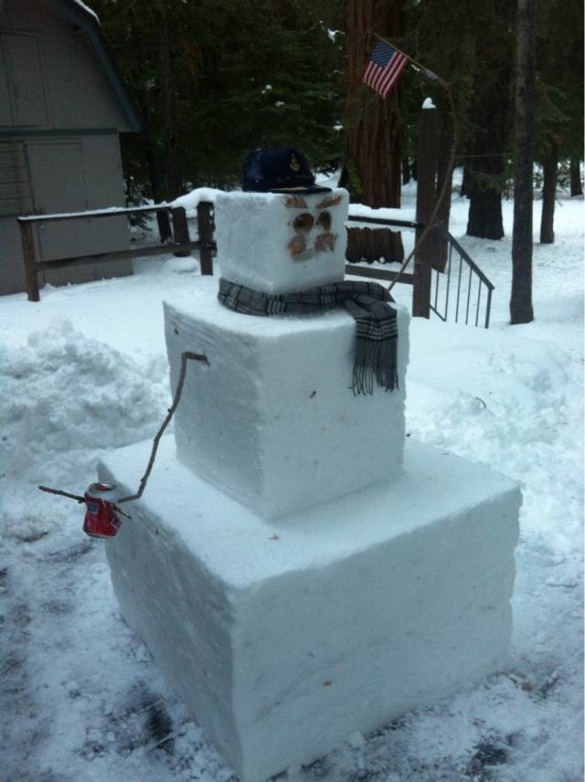 I recently moved to the US from Australia and made my first snowman, ever. Did I do it right?