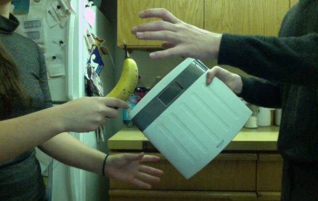 A late-night karma exchange (Banana for scale)