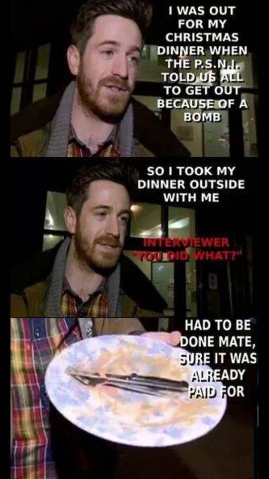 And that day in Belfast, not a single f*ck was given
