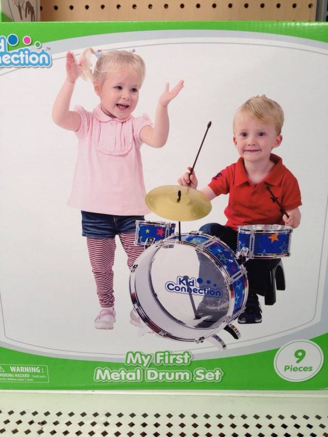 This kid is so metal.