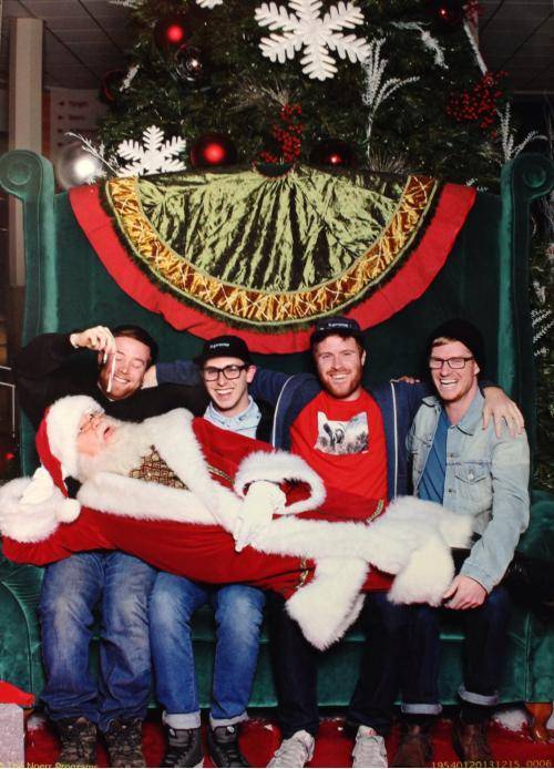 My friends and I got our picture taken with Santa.