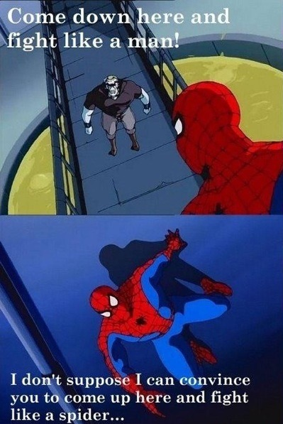 I hope they continue to have Spidey like this in the movies.