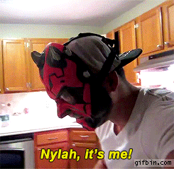 Darth Maul with his cat