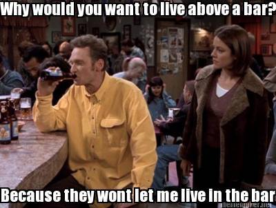 Saw an ad for an apartment to rent, I miss this show...