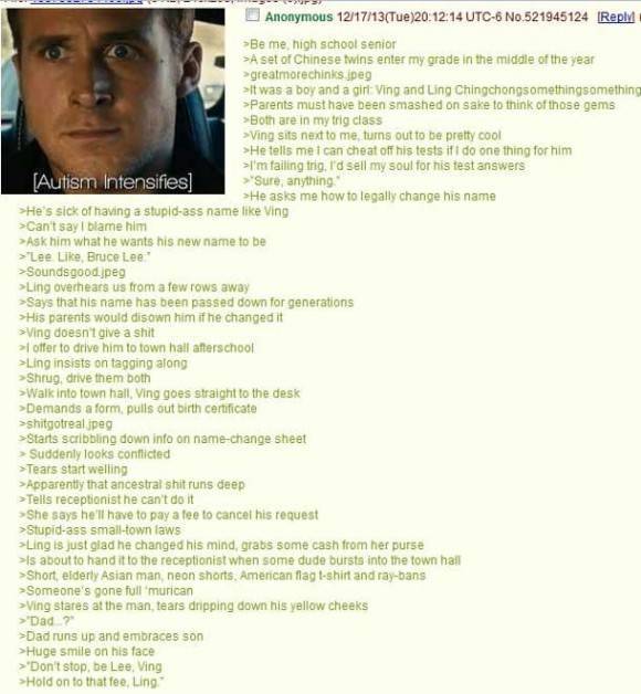 Anon’s classmate wants to change his name