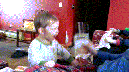 My son is shy about his dancing.