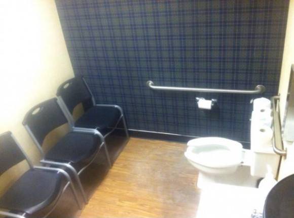 My friend sent me this picture. He called it the most judgmental bathroom.