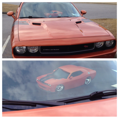 Dude’s got a model of his car, in his car.